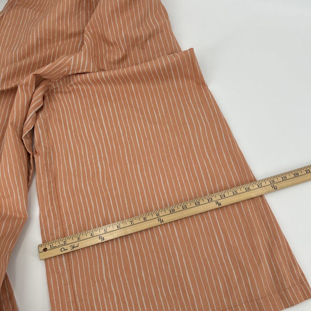 Marimekko X Uniqlo Linen Jumpsuit Womens Size XS Striped Orange Wide Leg - Picture 12 of 12